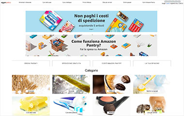 Amazon Pantry spesa online consegna domicilio Mantova