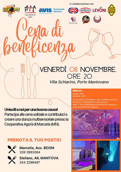 cena beneficienza Porto Mantovano 2024