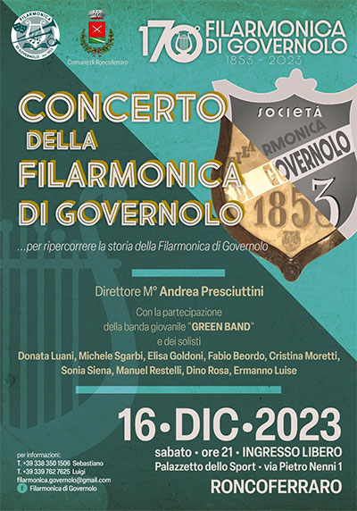 Concerto Filarmonica di Governolo a Roncoferraro (MN) 16/12/2023