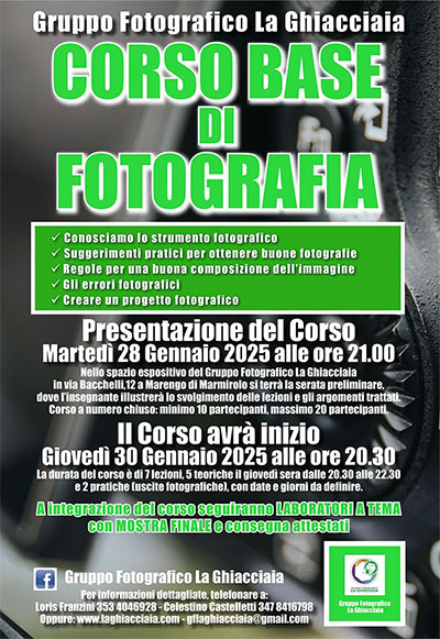 Corso fotografia base 2025 Marmirolo (MN)