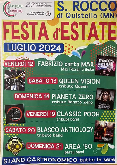 Festa estate 2024 San Rocco di Quistello (MN)