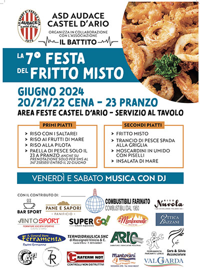 Festa del Fritto Misto Castel d'Ario (MN) 2024