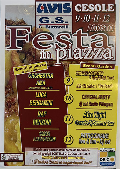 Festa in Piazza Avis Cesole (MN) 2024