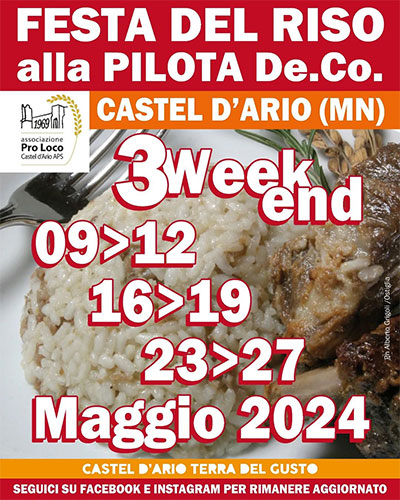 Festa del riso 2024 Castel d'Ario (Mantova)