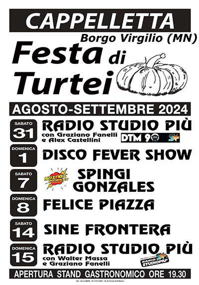 Festa dei tortelli 2024 Cappelletta di Borgo Virgilio (MN)