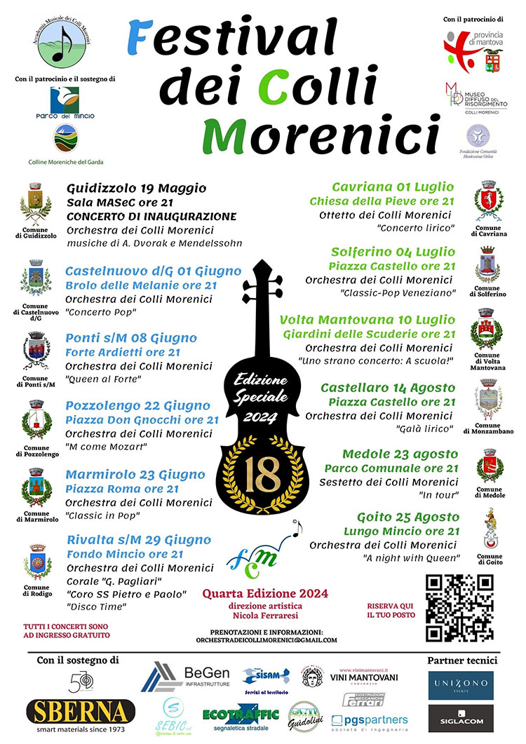 programma Festival dei Colli Morenici estate 2024