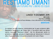 Restiamo umani con John Mpaliza Mantova 9/12/2019