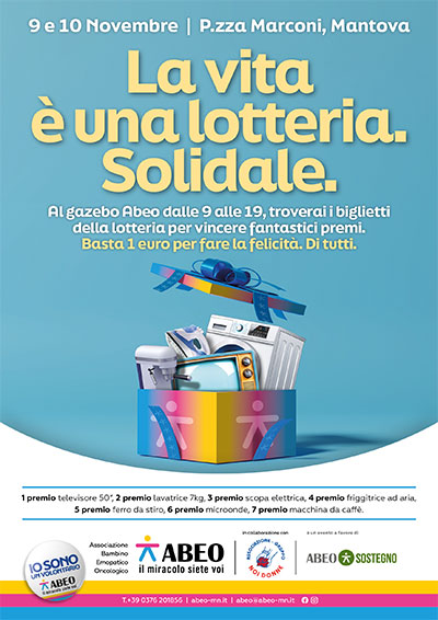 Lotteria solidale Abeo Mantova 2024 2025