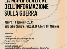 La manipolazione dell'informazione sulla guerra Russia Ucraina, incontro a Mantova 14/3/2023