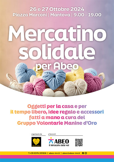 Mercatino solidale ABEO Mantova 2024