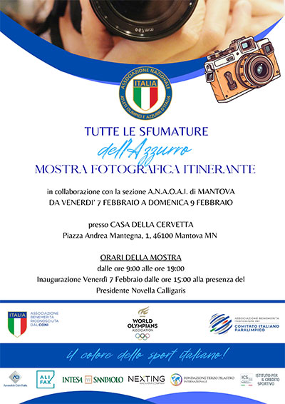 Mostra fotografica Tutte le sfumature dell'azzurro Mantova 2025