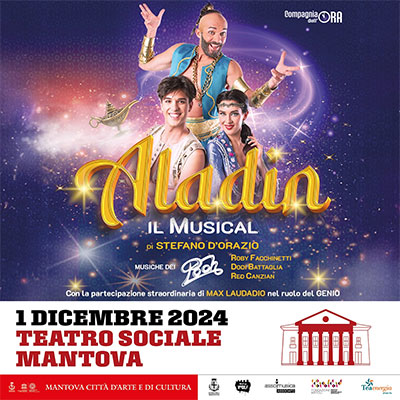 musical Aladin Mantova 2024 musiche Pooh