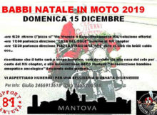 raduno Babbi Natale in moto Mantova 15/12/2019