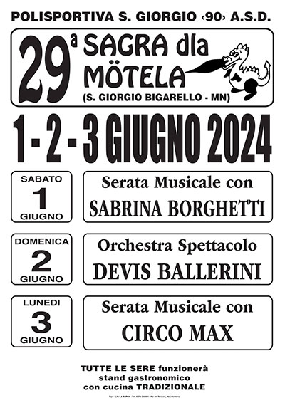 Sagra dla Mötela 2024 Mottella di San Giorgio di Mantova