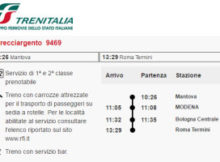 treno alta velocità Frecciargento 9472 Mantova Roma