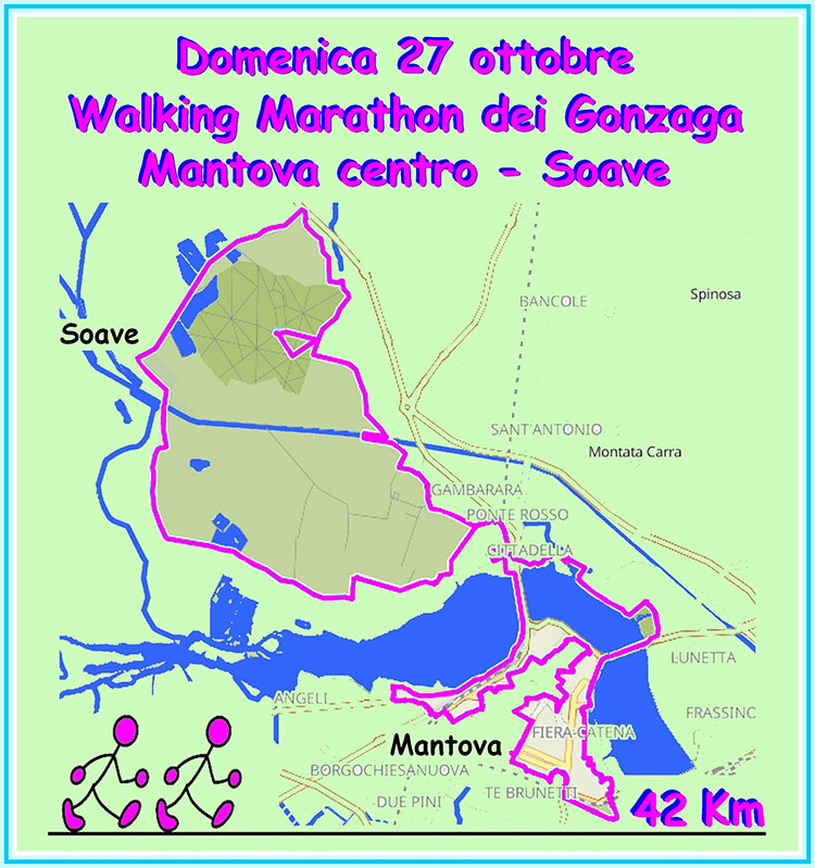 maratona camminata 42 chilometri Mantova 2024